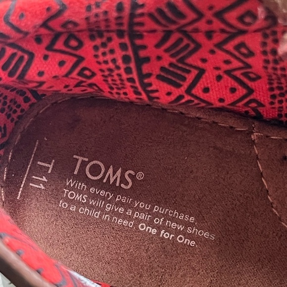 Tiny Toms Paeso Shoes T11 Brown Faux Leather - Picture 6 of 8